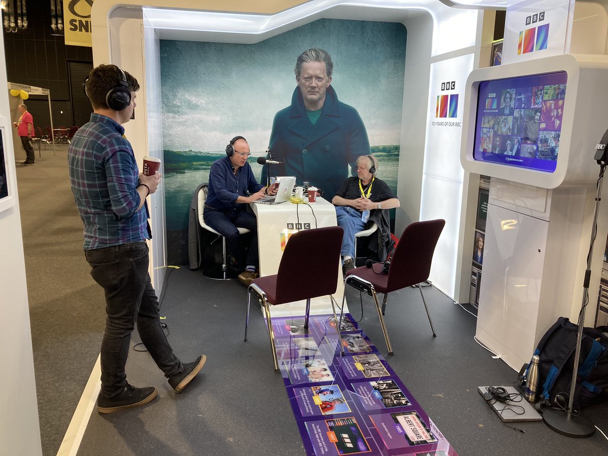BBC_PA's tweet photo. Good Morning Scotland #bbcgms live on the BBC broadcast stand with @mmgeissler on @BBCRadioScot at #SNP22 https://t.co/0pDf4caYtq