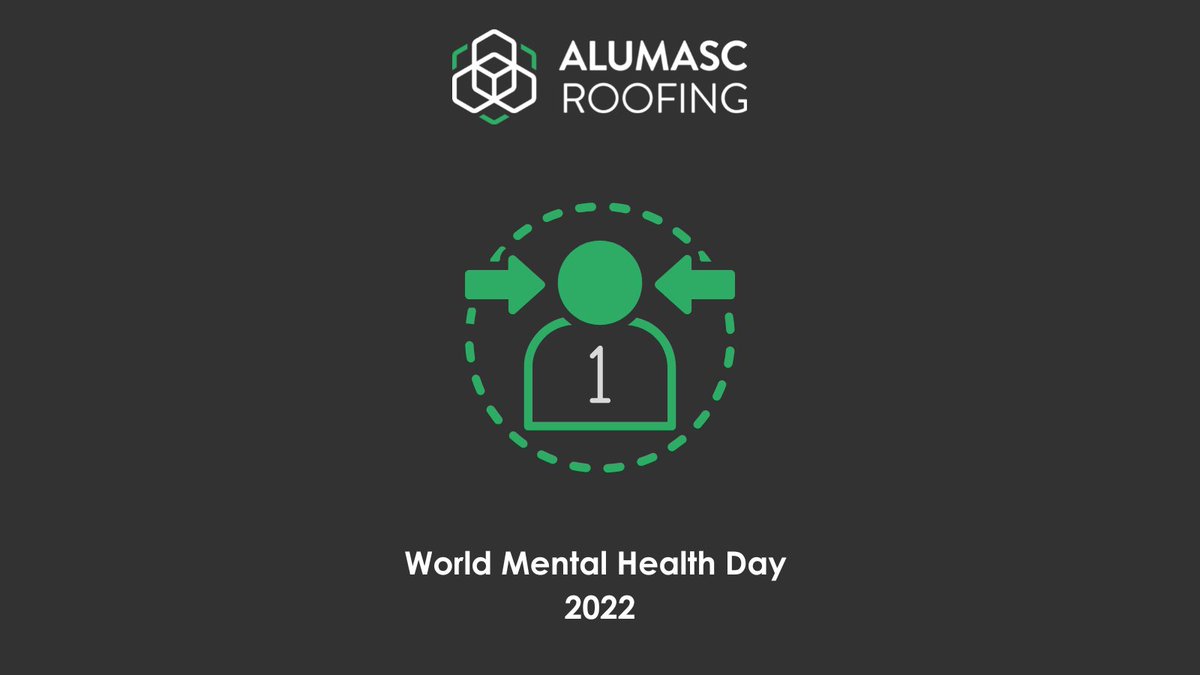Today marks World Mental Health Day The theme is all about looking after ‘Number 1’ when it comes to your mental health. The Alumasc Roofing team has successfully completed refresher training to support our mental health first aid programme, enabling us to support our employees