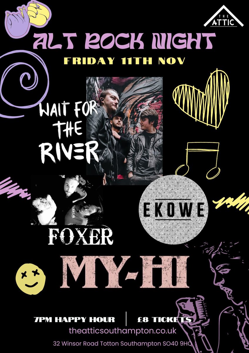 We’re continuing to get back on the wagon and playing The Attic (Southampton) on Friday the 11th of November - Tickets: theatticsouthampton.co.uk/products/south…