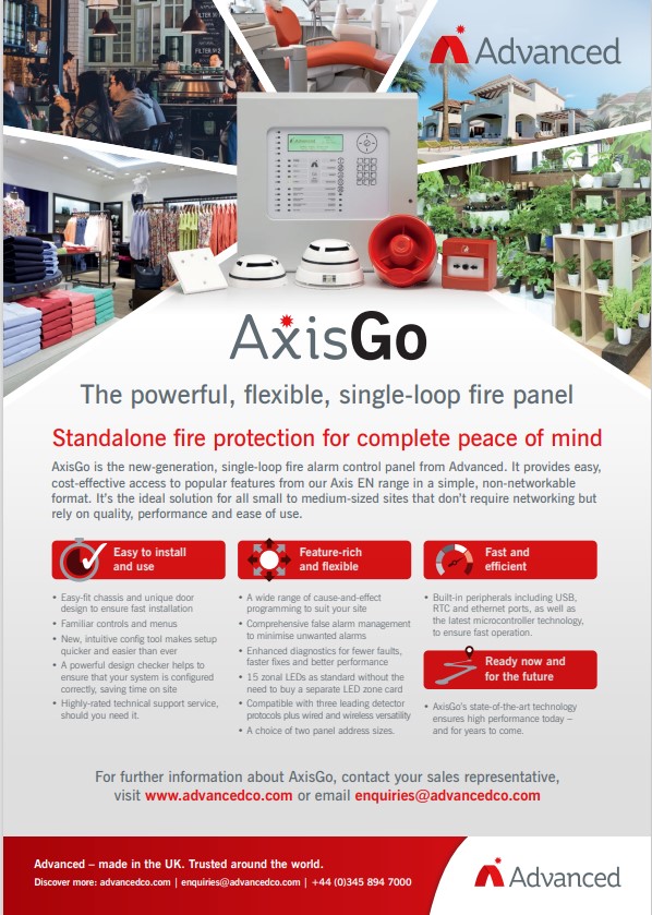 advancedlive's tweet photo. For a quick rundown of the new features and benefits of our AxisGo system available outside the UK, we've created a simple overview flyer. 

https://t.co/TtXML3zRHM

#fireprotection #firesafety #firepanel #firesystems https://t.co/0wPktAP7In