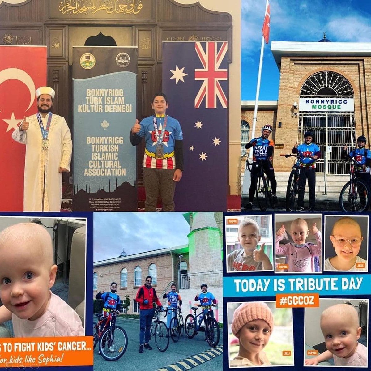 yasinhaya's tweet image. Sayın Başkonsolosumuz ve Sayın  Ataşelerimize teşekkür ediyoruz ❤️ Kanserle mücadeleye devam 🚴‍♂️👼🏻🦸‍♂️ Çocuklar bizim geleceğimiz. Bu yıl da Ekim ayında takım olarak yollarda olacağız inşaAllah 🤗 @SidneyBKons @cemgencoglu #greatcyclechallenge #gccoz #bonnyriggmosque