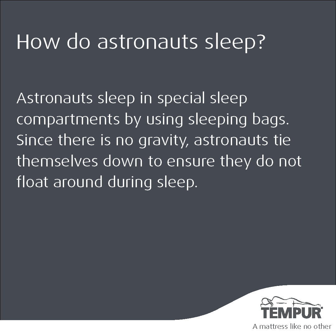Have you ever wondered how astronauts sleep in space?