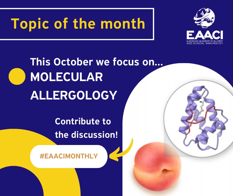 Molecular allergens for IgE testing provide additional information to conventional allergy diagnostics in polysensitised patients and with allergens of low abundance, low stability or associated risks.
#EAACImonthly #MolecularAllergology #MAUG2 
ow.ly/molM50KXP5L
