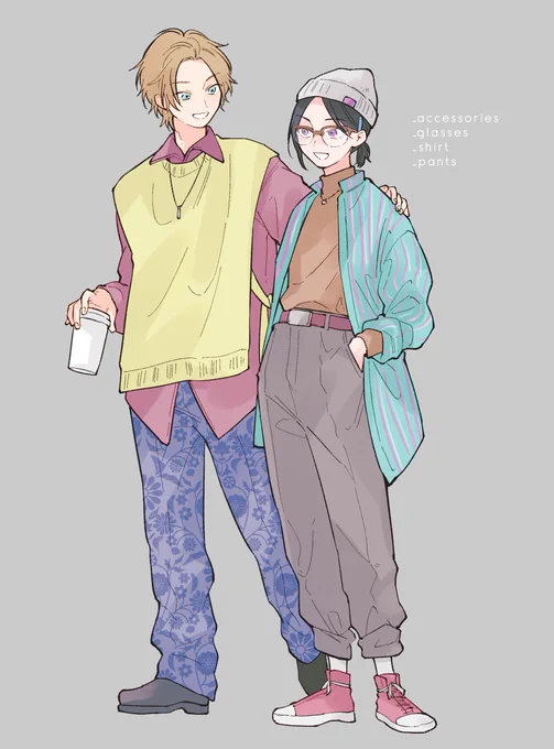 かわいい恋人に自分の服着させまくる秋 #創作BL 