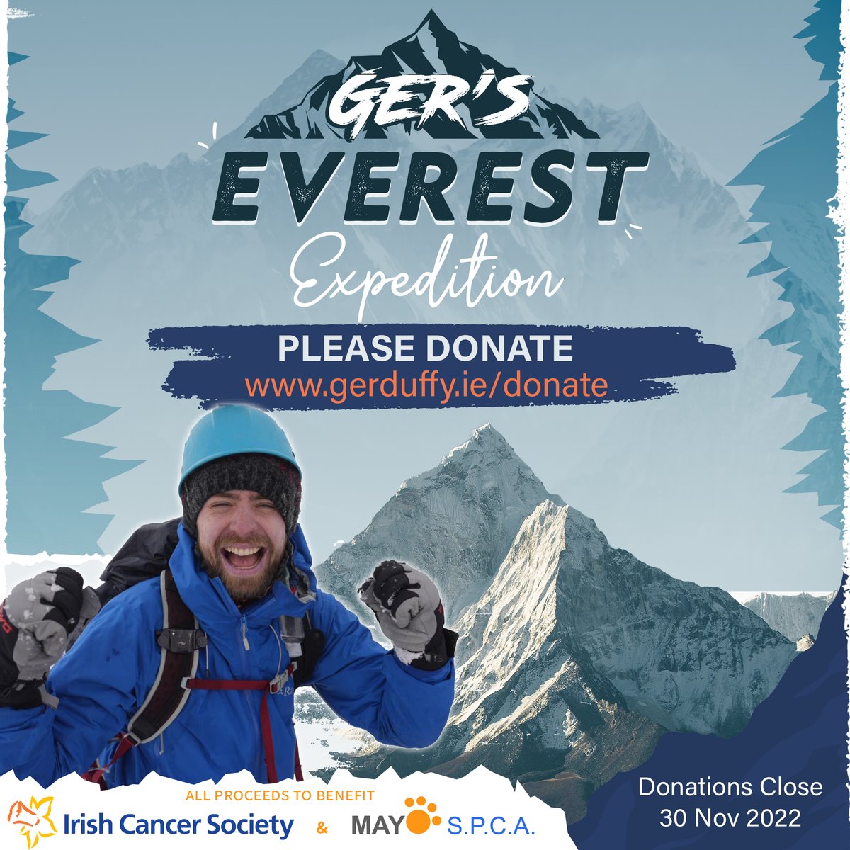 KnotNormalCraft's tweet photo. Well that's one part of @TheGerDuffy's climb smashed🗻... now for the next, the climb to €20,305 and smash that target! Can you Help?
100% of all funds raised go direct to #irishcancersociety &amp; #MayoSPCA 
Donate here -> https://t.co/XbnrJ0nTNR
#fundraising #cancer #cancersociety https://t.co/1GTH118k8O