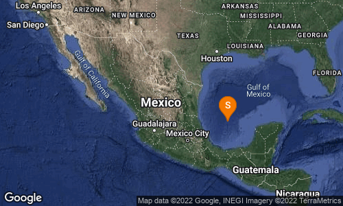 SismologicoMX's tweet photo. SISMO Magnitud 4.5 Loc  351 km al NORESTE de GUTIERREZ ZAMORA, VER 10/10/22 02:49:54 Lat 21.67 Lon -93.96 Pf 4 km https://t.co/i5CHBiTqpN