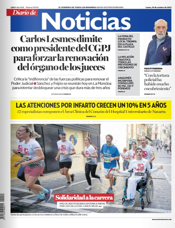 casolinavarra's tweet photo. 🏃♀️🏃♂️ LA #CASOLINA2022 | EN #PRENSA: ‼️PORTADA en ambos diarios‼️
Muchas gracias, eskerrik asko, @DiariodeNavarra y @NoticiasNavarra por recoger de forma tan detallada y con tanto cariño nuestra carrera. #MásQueUnSprint
@anfasnavarra @LABORALkutxa @rockthesportES https://t.co/izfwEZLIdl