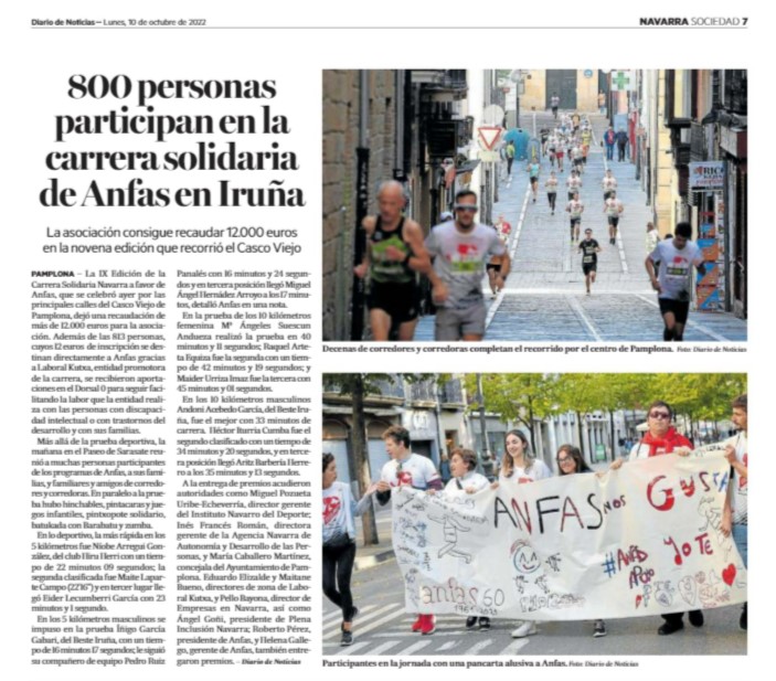 casolinavarra's tweet photo. 🏃♀️🏃♂️ LA #CASOLINA2022 | EN #PRENSA: ‼️PORTADA en ambos diarios‼️
Muchas gracias, eskerrik asko, @DiariodeNavarra y @NoticiasNavarra por recoger de forma tan detallada y con tanto cariño nuestra carrera. #MásQueUnSprint
@anfasnavarra @LABORALkutxa @rockthesportES https://t.co/izfwEZLIdl