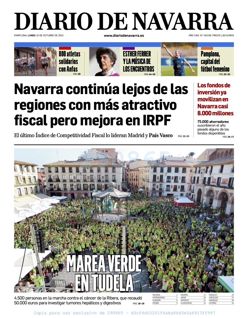 casolinavarra's tweet photo. 🏃♀️🏃♂️ LA #CASOLINA2022 | EN #PRENSA: ‼️PORTADA en ambos diarios‼️
Muchas gracias, eskerrik asko, @DiariodeNavarra y @NoticiasNavarra por recoger de forma tan detallada y con tanto cariño nuestra carrera. #MásQueUnSprint
@anfasnavarra @LABORALkutxa @rockthesportES https://t.co/izfwEZLIdl