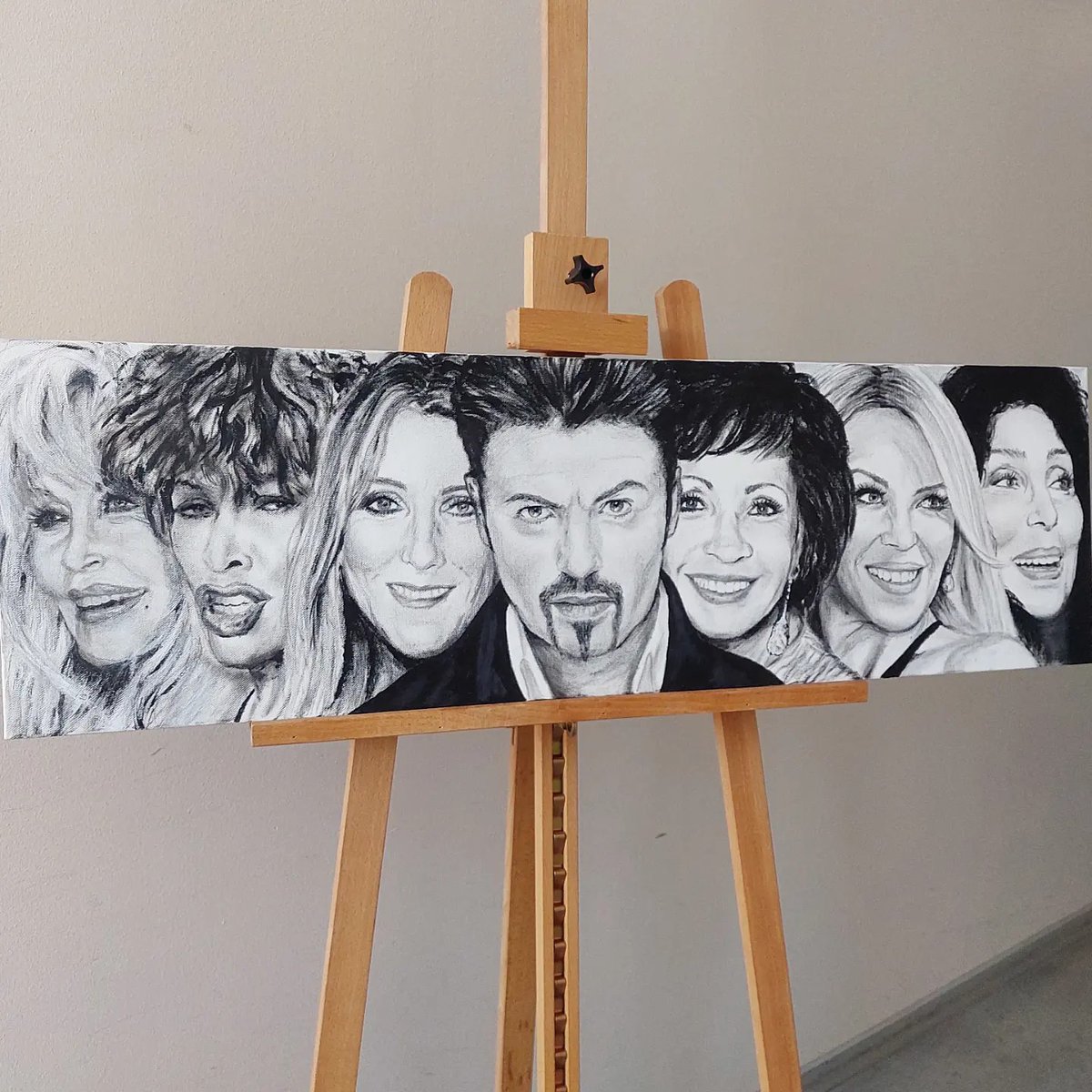 Nick Paints (@nickpaintsart) on Twitter photo 'Martin's Magnificent Seven' - commission painting of my client's favourite musicians: <a href="/DollyParton/">Dolly Parton</a> <a href="/tinaturner/">Tina Turner</a> <a href="/celinedion/">Celine Dion</a> <a href="/GeorgeMichael/">George Michael</a> <a href="/shirleybassey/">Dame Shirley Bassey</a> <a href="/kylieminogue/">Kylie Minogue</a> and <a href="/cher/">Cher</a>
#dollyparton #tinaturner #celinedion #georgemichael #shirleybassey #kylieminogue #cher 'Martin's Magnificent Seven' - commission painting of my client's favourite musicians: <a href="/DollyParton/">Dolly Parton</a> <a href="/tinaturner/">Tina Turner</a> <a href="/celinedion/">Celine Dion</a> <a href="/GeorgeMichael/">George Michael</a> <a href="/shirleybassey/">Dame Shirley Bassey</a> <a href="/kylieminogue/">Kylie Minogue</a> and <a href="/cher/">Cher</a>
#dollyparton #tinaturner #celinedion #georgemichael #shirleybassey #kylieminogue #cher