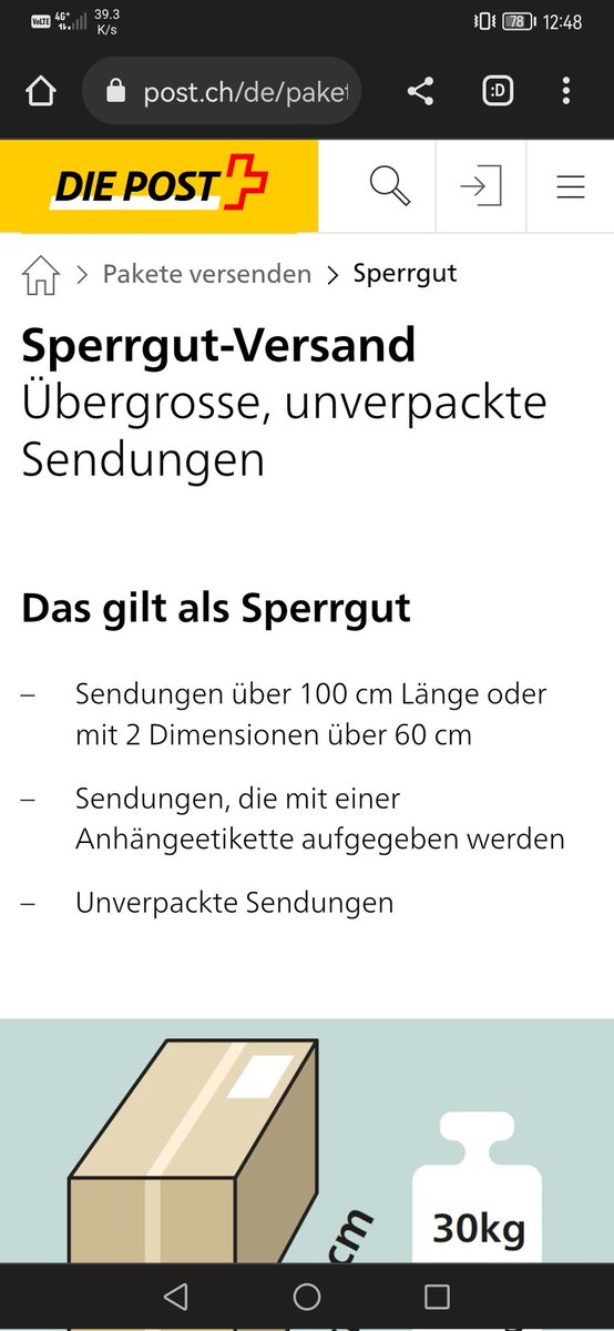 toem_CH's tweet photo. @postschweiz Was genau läuft hier FALSCH? 🙄😳🙄🤔 Wann gedenkt die CH Post, dieses Paket zuzustellen? 3.80 CHF bezahlt für SaZu und ich warte noch immer... Ausserdem: wiso Sperrgut? 🙄😳😡 @bastelgarage https://t.co/ok9u15sFIS