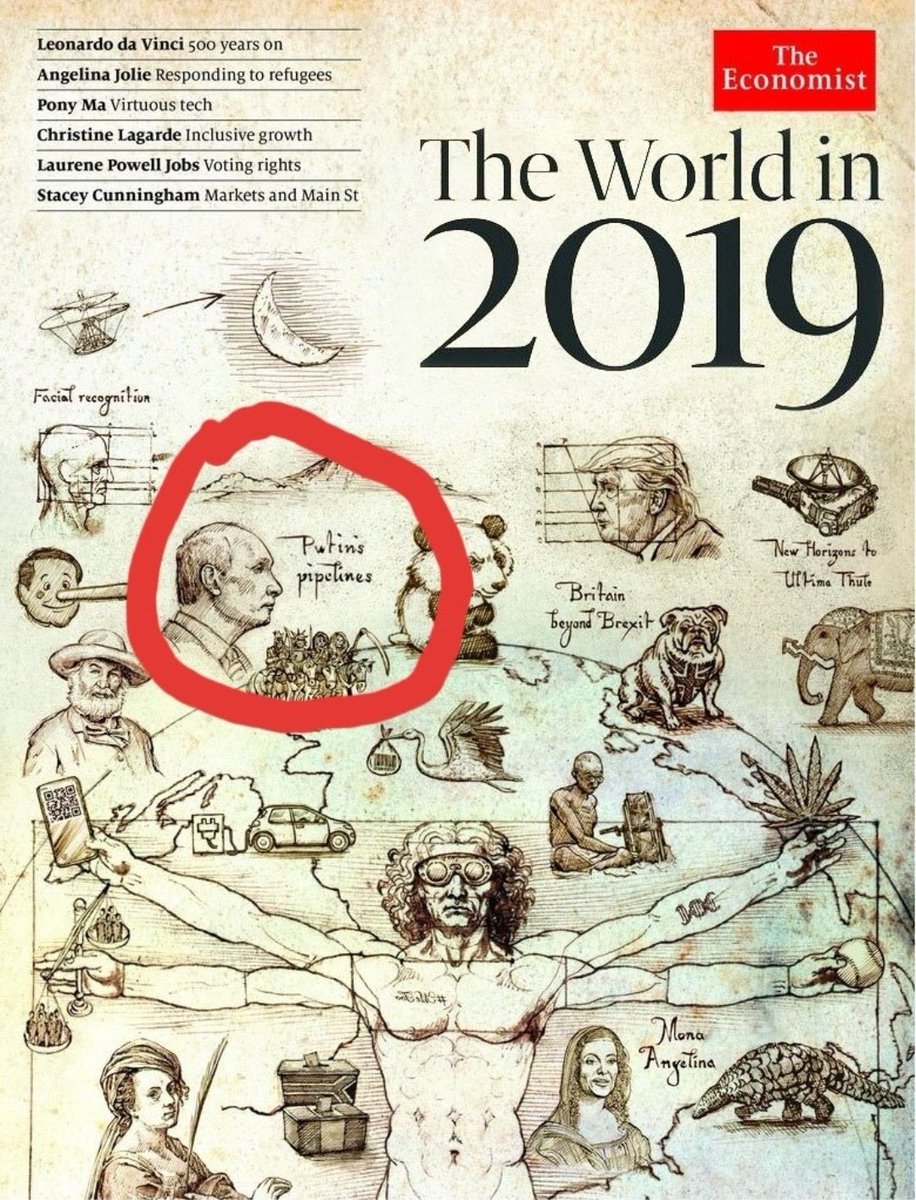 Inconforme75's tweet photo. Es curiosa esta portada de "The Economist"...
Aparece una frase al lado de Putin y el animal abajo a la derecha me recuerda algo también!
Sorprendente... https://t.co/eIIxoRwRel