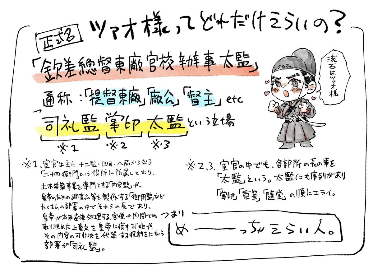 ツァオ様に関する自主勉強です(間違ってたら教えてください) 