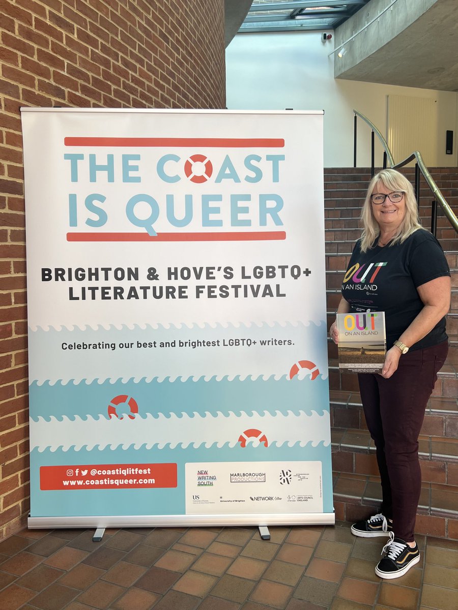 Thanks to ⁦@CoastIQlitfest⁩ &amp; ⁦<a href="/newwritingsouth/">New Writing South</a>⁩ for a fun &amp; inspiring weekend showcasing talented LGBTQ+ authors &amp; activists.