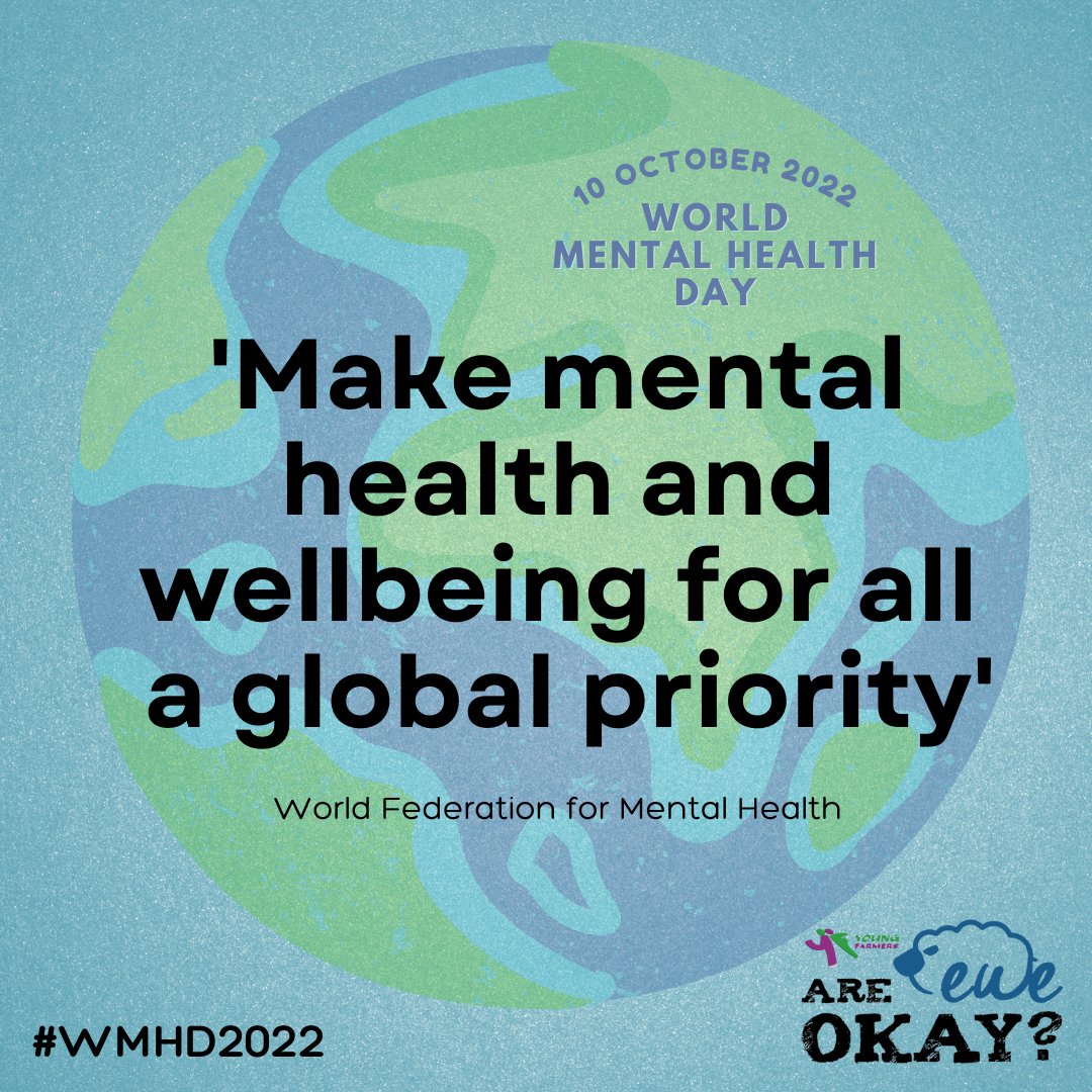 🧠World Mental Health Day 2022🧠 Today marks #WMHD2022 and this year's theme is 'Make mental health and wellbeing for all a global priority.' Head over to our #areeweokay page on Instagram for signposting to information and resources associated with mental health support. 🌍🙌