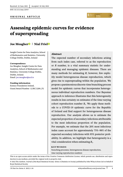 Delighted to share that my work with <a href="/NialFriel/">Nial Friel</a> will appear in JRSSA and is now available online:
doi.org/10.1111/rssa.1…

Many thanks to <a href="/insight_centre/">Insight Research Ireland Centre</a> and @scienceirel for supporting this research.