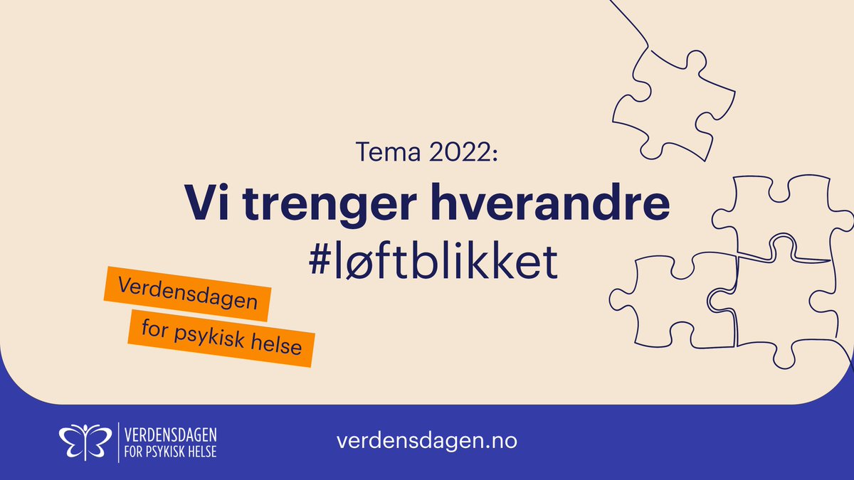 dovblindhet's tweet photo. Vi trenger hverandre, les mer om årets tema for #Verdensdagenforpsykiskhelse: https://t.co/iYzoLHUptQ #løftblikket #utenforskap #ensomhet #nkdb https://t.co/N4Nr9q5gZX