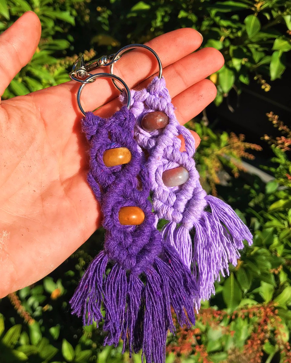 capra_co's tweet photo. new macrame hangers, keychains, and decor added to the shop!

✨https://t.co/Iv7xGh3ZQC✨ https://t.co/2Q8TA3dqAd
