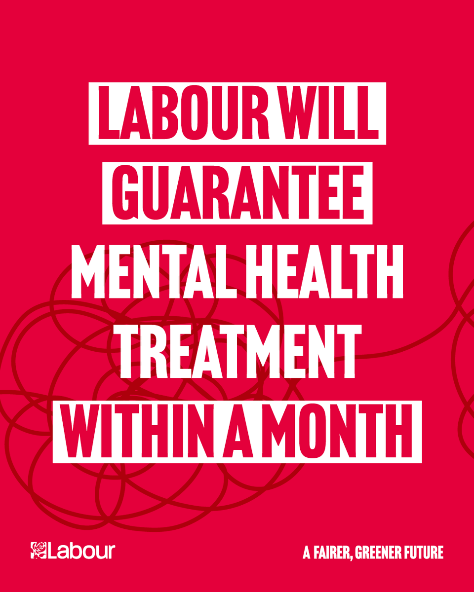 This World Mental Health Day we reaffirm our commitment that, with Labour, mental health will be given the same priority as physical health. Thread: