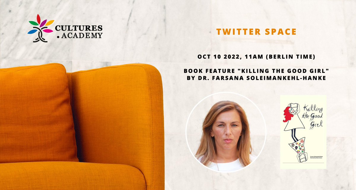 In knapp einer halben Stunde geht es los! Wir freuen uns auf <a href="/HankeFarsana/">Dr. Farsana Soleimankehl-Hanke</a>! ✨