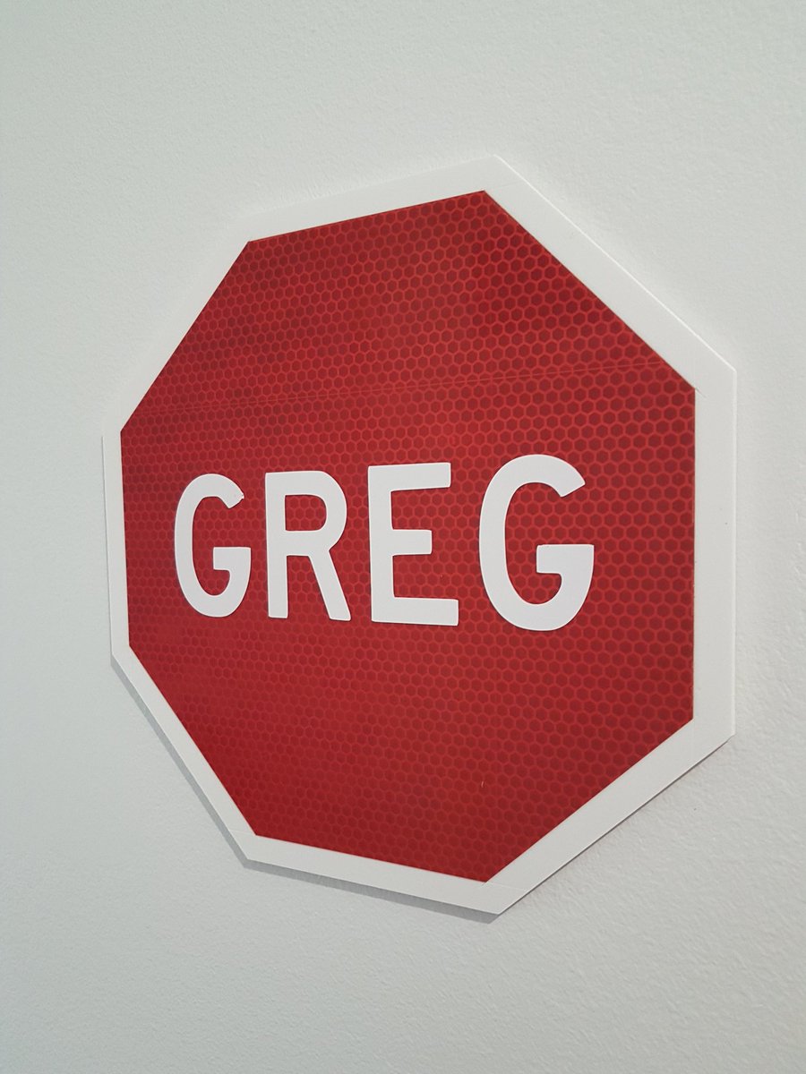 Notawookie's tweet photo. Made a Greg The Stop Sign for awesome patron @NektonPowered, who sings an excellent rendition of it by the way. Join my patreon and I could create bootleg street signs and/or unlicensed @tism merch for YOU!
💪https://t.co/5Fi47IaOww💪
#GregTheStopSign #TISM #ThisIsSignMaking https://t.co/obtIAcqw9M