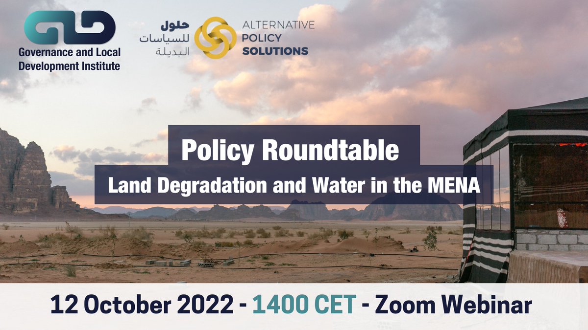 @IPCC_CH shows that the #MENAregion is highly receptive to land degradation, which is made worse by the growing scarcity of water resources - the region has been described as “the world’s most water-stressed.” 12/10 we'll have a policy roundtable on it🔗👇gld.gu.se/en/calendar/po…
