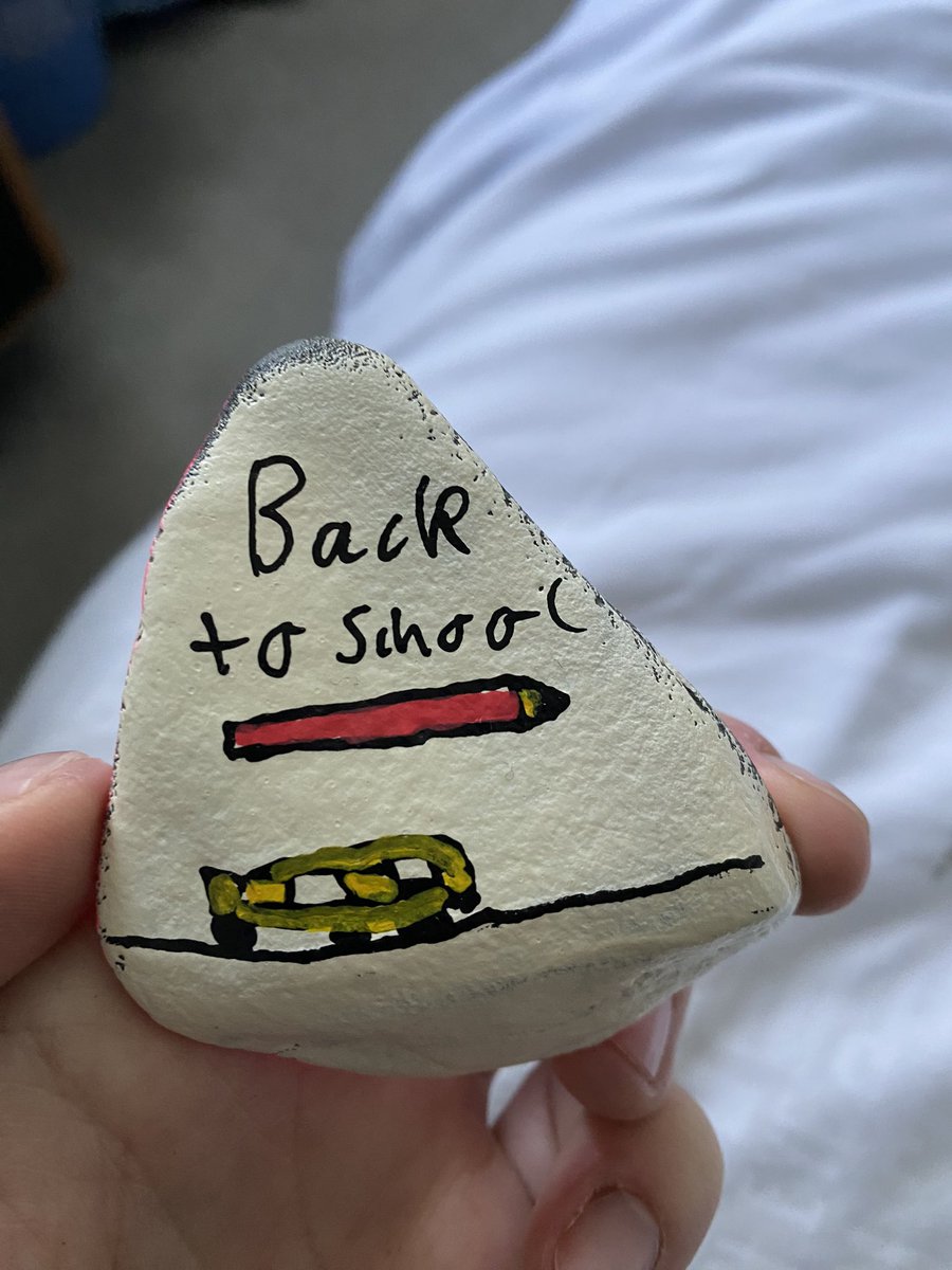 JCK_89's tweet photo. Finally found my first painted rock yay took a long time will have to re hide it #rocksofswindon https://t.co/SkvNUII8yY