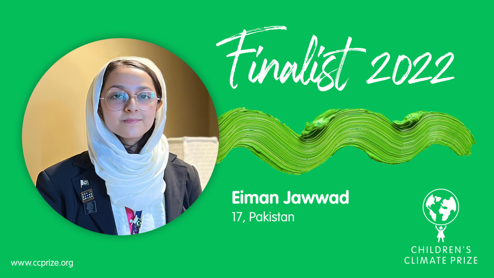 In November, the winner of the Children’s Climate Prize will be announced. One of the finalists is Eiman Jawwad, from Lahore, Pakistan. Eiman's project utilizes used up tea leaves and coffee as organic fertilizers.  https://t.co/GXNgPmJ0gr https://t.co/iMO4g4wXdL