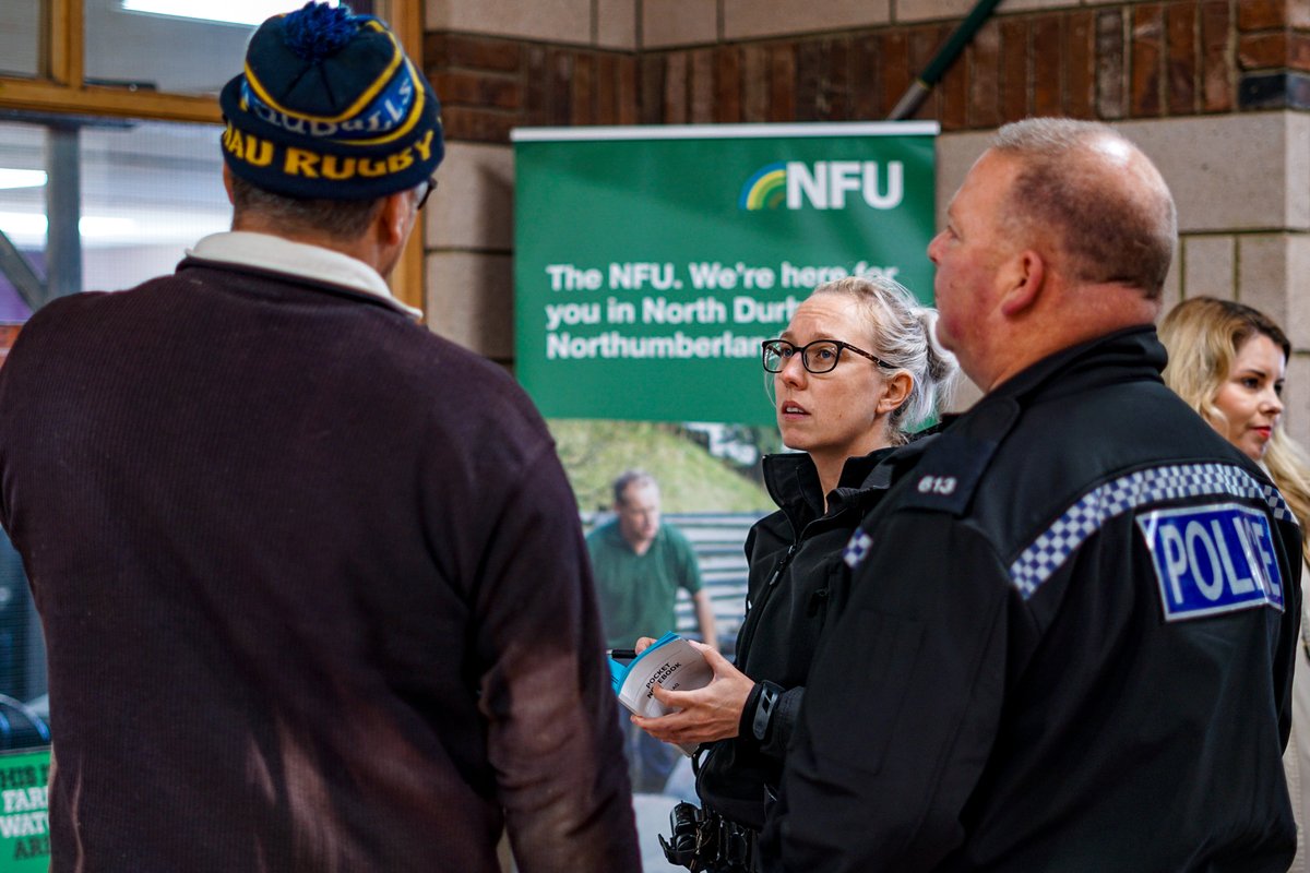 NorthumbriaOPCC's tweet photo. Fab morning in #Hexham on Friday, spending time with @NPRuralNmbland &amp; @NFUnortheast discussing all things rural crime &amp;prevention. 🚜
 
We've secured over £2⃣5⃣0⃣,0⃣0⃣0⃣ to prevent crime in Rural Northumberland, &amp; it was great to have your input on how this could help.

1/2 https://t.co/2KfSsyW35w