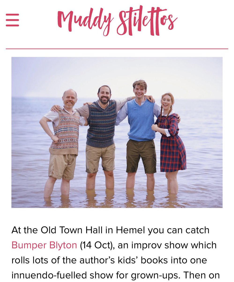 Spotted in the wild! 🔎
Lovely little mention of our @old_town_hall show this week by <a href="/muddystilettos/">Muddy Stilettos</a> <a href="/muddyhertsbeds/">Kate - Muddy Hertfordshire & Bedfordshire</a> 
Join us THIS FRIDAY in #hemelhempstead   🎟️ tix in bio.