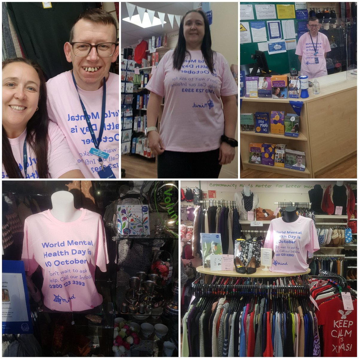 Today is World Mental Health Day. 1 in 4 of us experience a mental health problem each year. This #WorldMentalHealthDay, if you'd like to talk to someone about your #mentalhealth call Mind’s confidential Infoline 0300 123 3393 #mymindshop #MentalHealthAwareness