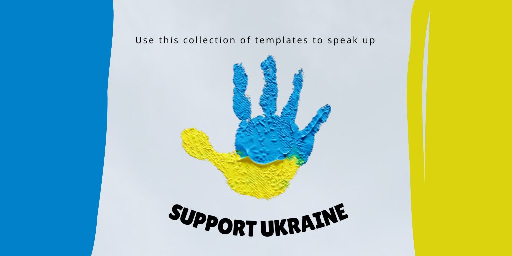 Today, Russia carried out a massive attack on Ukrainian civilians. #SupportUkraine! Use this collection of templates to speak up: bit.ly/3CesOwI