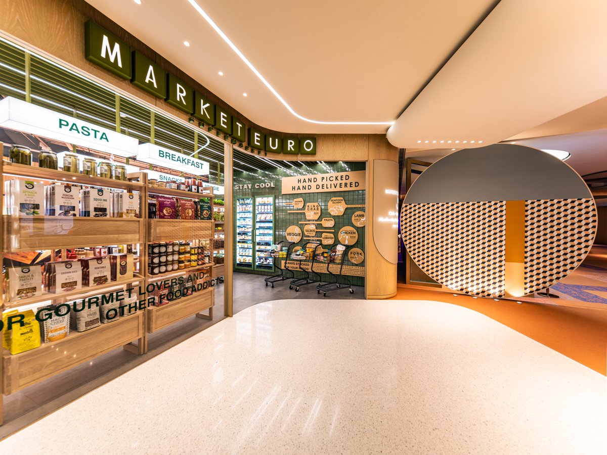 123Oneplus's tweet image. #NOVOLAND 16
Many groceries are displayed in the mini supermarket of #mall. We designed special prices tags to attract visitors' attention. #LED screens are also used to show the freezer shelves. It is nice to get in a #Nordic ambience while pushing carts in the space.