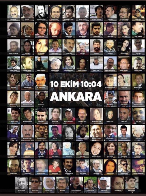 PatrickJane02's tweet photo. #10Ekim 2015'te #AnkaraGarKatliamı'nda barış için bir araya gelen 103 canımızı kaybettik.

Unutmadık, Unutturmayacağız!.. https://t.co/PsuRmJMQ8z