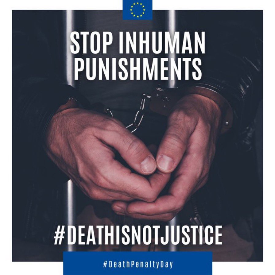 SwedenAmbBD's tweet photo. Always wrong. At all times. In all places. And in all circumstances.

#WorldDayAgainstTheDeathPenalty #DeathIsNotJustice #AbolishDeathPenalty https://t.co/e00jPbS9mn