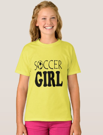 COLORIZZERR's tweet photo. sports girl kid t shirt @zazzle 
colors available 
shop now https://t.co/3ZCZf24SnZ

#soccer #soccergirl #football #WorldCup #tshirts #kids https://t.co/QotAT3RnaR