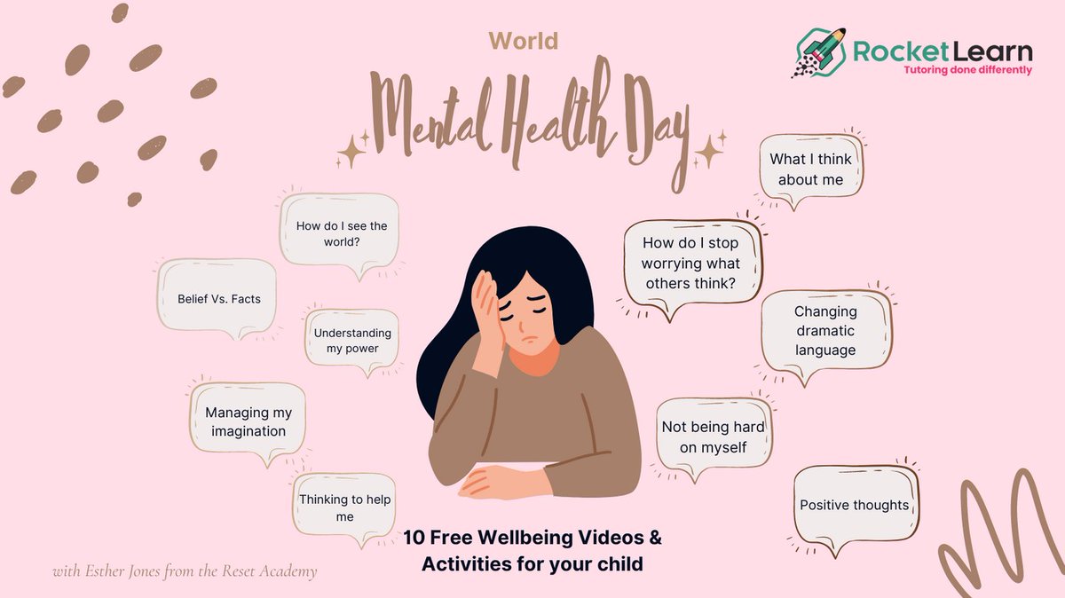 rocketlearnuk's tweet photo. Sign up for our FREE Reset Academy wellbeing videos and activities for children to complete during half-term in support of World Mental Health Day on October 10th  #worldmentalhealthday https://t.co/DUlAMfH5le https://t.co/w3MQndWAYe