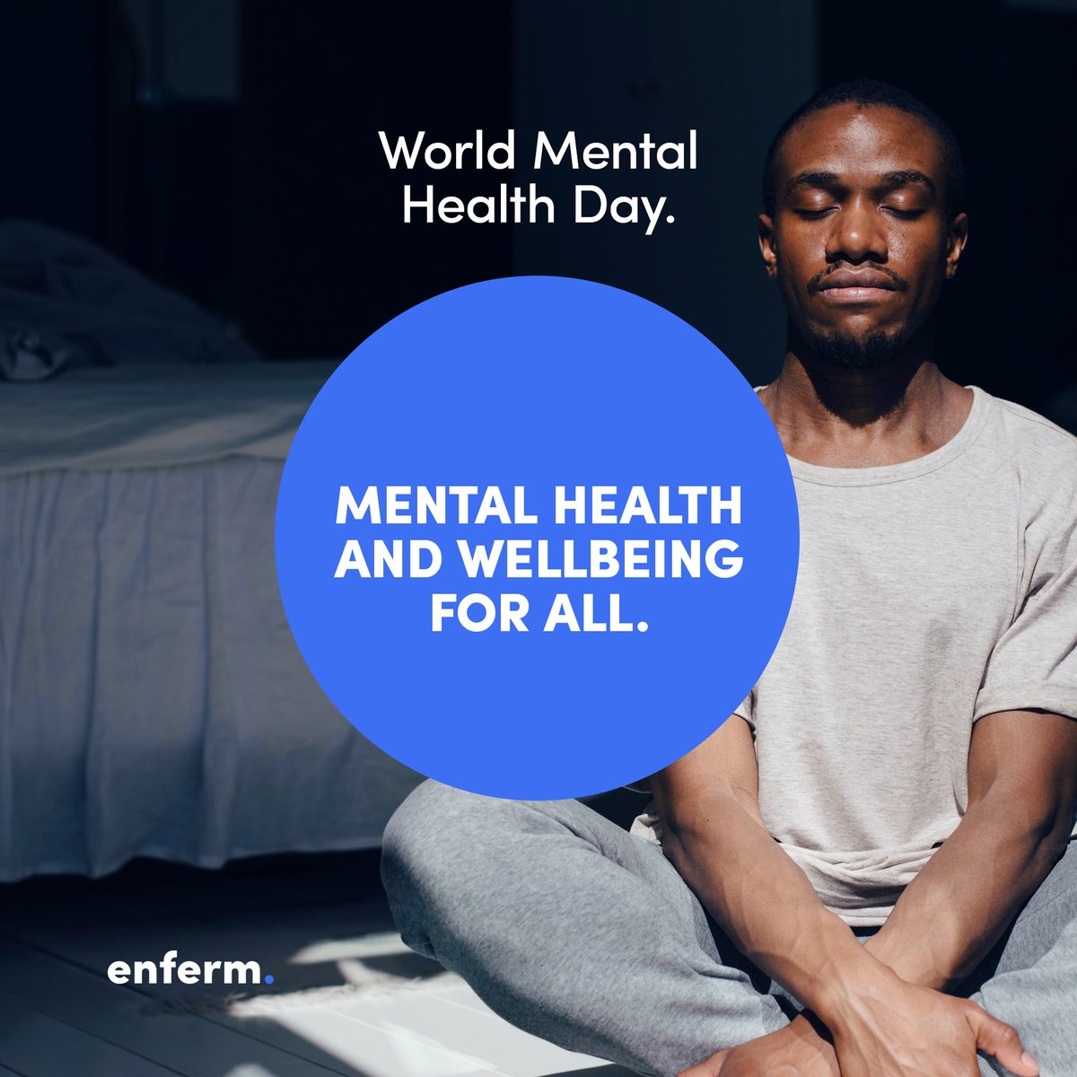 EnfermMedical's tweet photo. Today enferm. stands in solidarity with the organisers of World Mental Health Day. Through all our actions at enferm we work to inspire, create hope and resilience for our healthcare workers. 
#mentalhealth #hope #healthcareworkers #nhs https://t.co/dj4EEZXC74