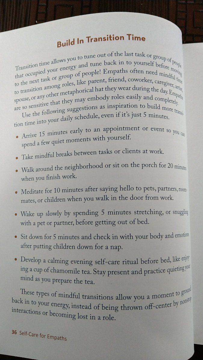 OllamhC's tweet photo. Reading "Self Care For Empaths" by @TanyaBlessings, and although it's written for specific traits in a personality, much of the ideas here are hugely beneficial. During our era of time poverty, finding even moments for ourselves to transition through the day is helpful. #selfcare https://t.co/UC358Mq1ro