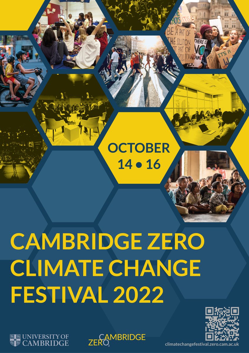 It's the <a href="/CambridgeZero/">Cambridge Zero</a> Climate Change Festival this weekend! 

Check out the programme for trails, displays and a very special late from <a href="/CUBotanicGarden/">Cam Botanic Garden</a>, <a href="/scottpolar/">Scott Polar Research Institute</a> and <a href="/ZoologyMuseum/">Museum of Zoology, Cambridge</a>. Plus much much more!

climatechangefestival.zero.cam.ac.uk

#CamFest2022