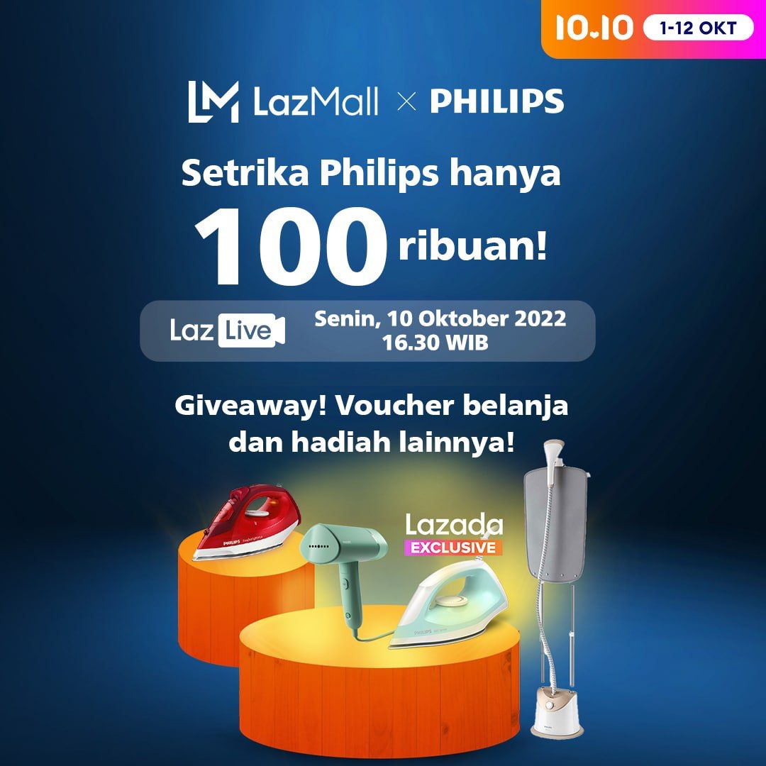 Yuniardwi0's tweet photo. Seneng banget deh, Livestream Philips 10.10 mau ada lagi di Lazada! Dan kabar baiknya, harga setrikaan Philips mulai dari Rp100 ribuan aja. Jangan sampe ketinggalan, hari ini jam 16:30 WIB! Klik di sini buat join ya moms😉
https://t.co/ReWOs3Jiql https://t.co/tfx7F109Wr