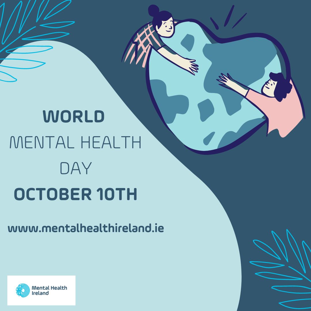 MentalHealthIrl's tweet photo. Today is #WorldMentalHealthDay &amp; the theme is 'Make mental health &amp; wellbeing for all a global priority'. Together, we can make #mentalhealth a priority in our homes, communities, schools and workplaces. Celebrate #mentalhealth with us this October👉 https://t.co/ent5mueHtV https://t.co/mQgz1R9tH9