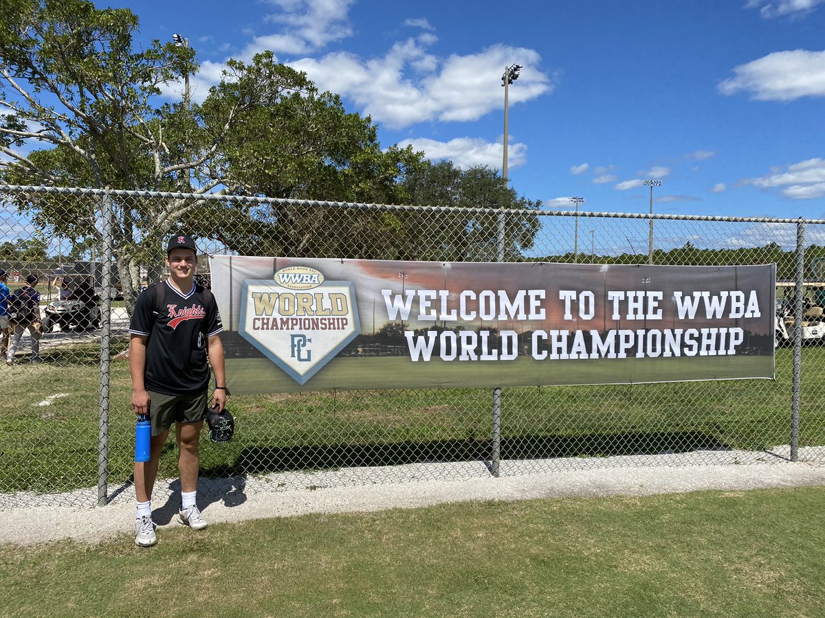 Thank you @KNIGHTS_BASEBTN for having be out this weekend on the team competing in the @PerfectGameUSA WWBA World Championship down in Jupiter. It was a blast playing with a such great team. Got the opportunity to play some really talented competition. Awesome Experience!