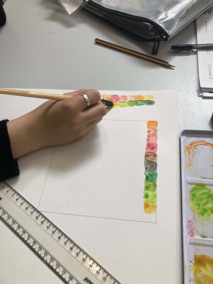 pinccollege's tweet image. Last week students at the York Campus did some work on colour palletes. Today is #WorldMentalHealthDay2022 so we used the colour yellow as a base.  While working we listened to yellow songs - either with yellow in the title or warm, fuzzy, feel-good songs.  #PINCCollege #SEND