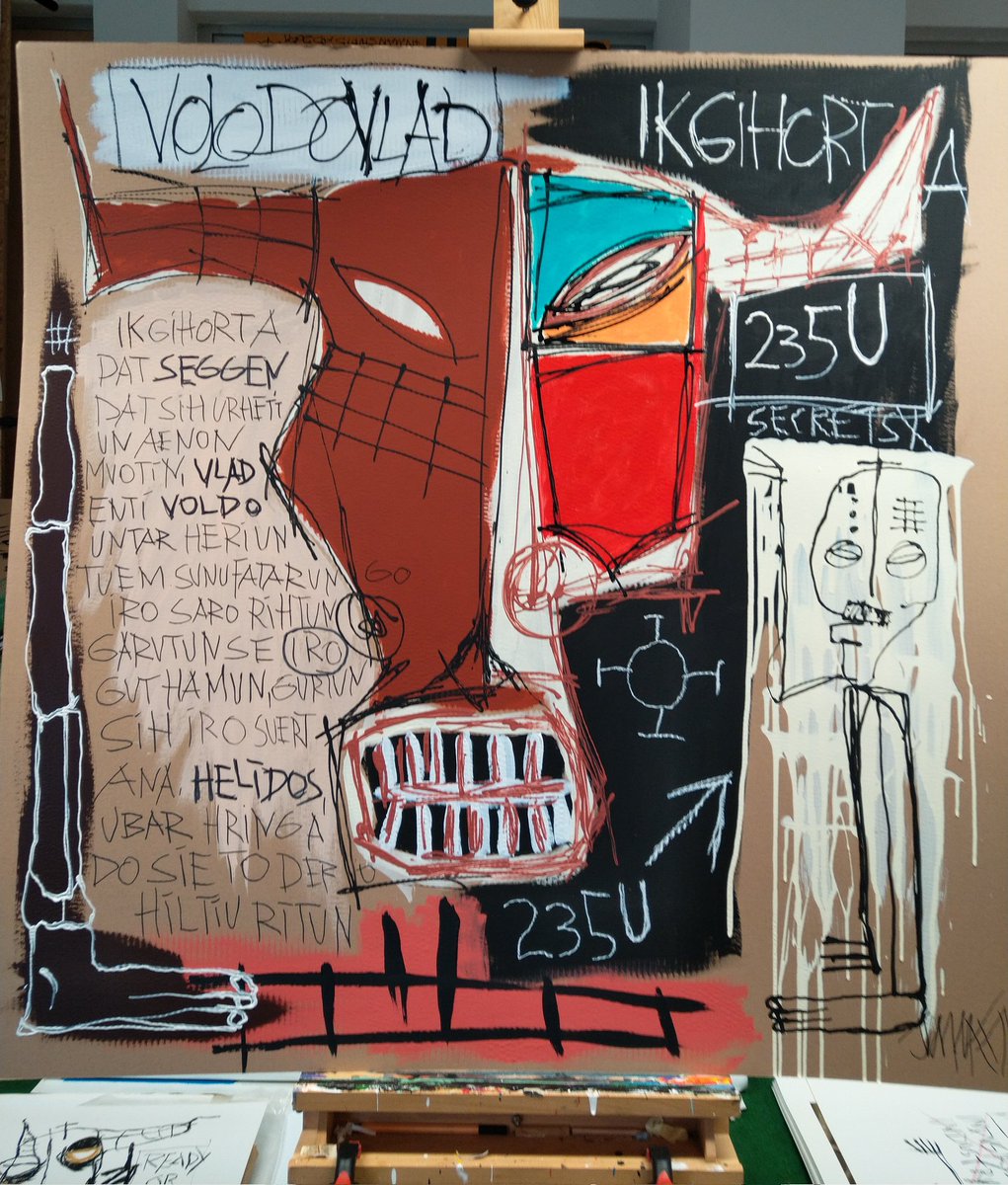 JuliusAlphabet's tweet photo. " VOLODOVLAD" @JuliusAlphabet #dontlookup #hiphop #graffiti #contemporarypainting #newyorker #NewYorkTimes https://t.co/w9ix0yj7xf