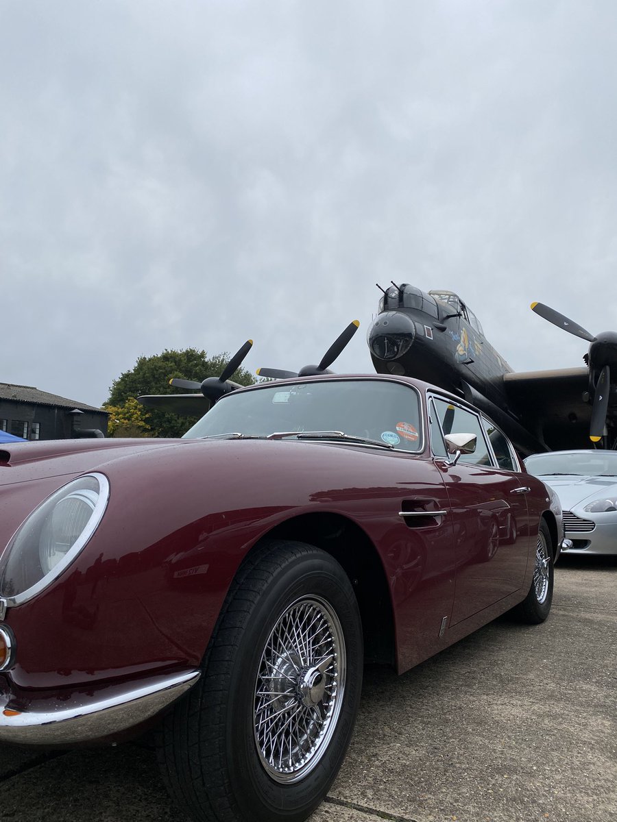 A straight six, a V8 and 4 x V12’s. What a sound that was! Club trip to the @NX611JustJane for 15 Astons (166 cylinders)! #bombercommand #dambusters #avrolancaster #vanquishdayout