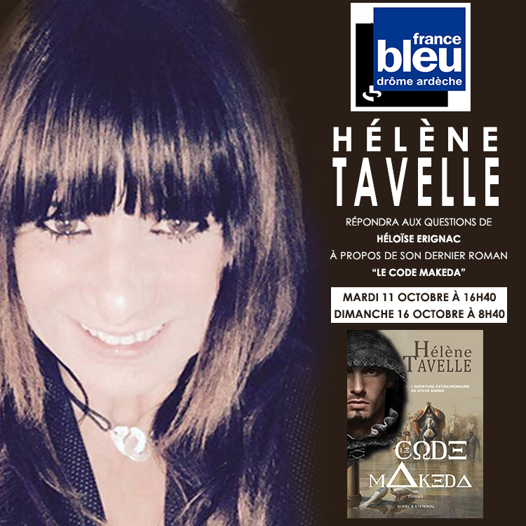 HTavelleAuteur's tweet photo. INTERVIEW @francebleuDA
Je répondrai aux questions de Héloïse Erignac
à propos de mon dernier roman “Le CODE MAKEDA”
Mardi 11 Octobre à 16h40
Rediffusion : Dimanche 16 Octobre à 8h40
#lecodemakedaroman #lecodemakeda #rentreelitteraire2022 https://t.co/G3hMSFndiq