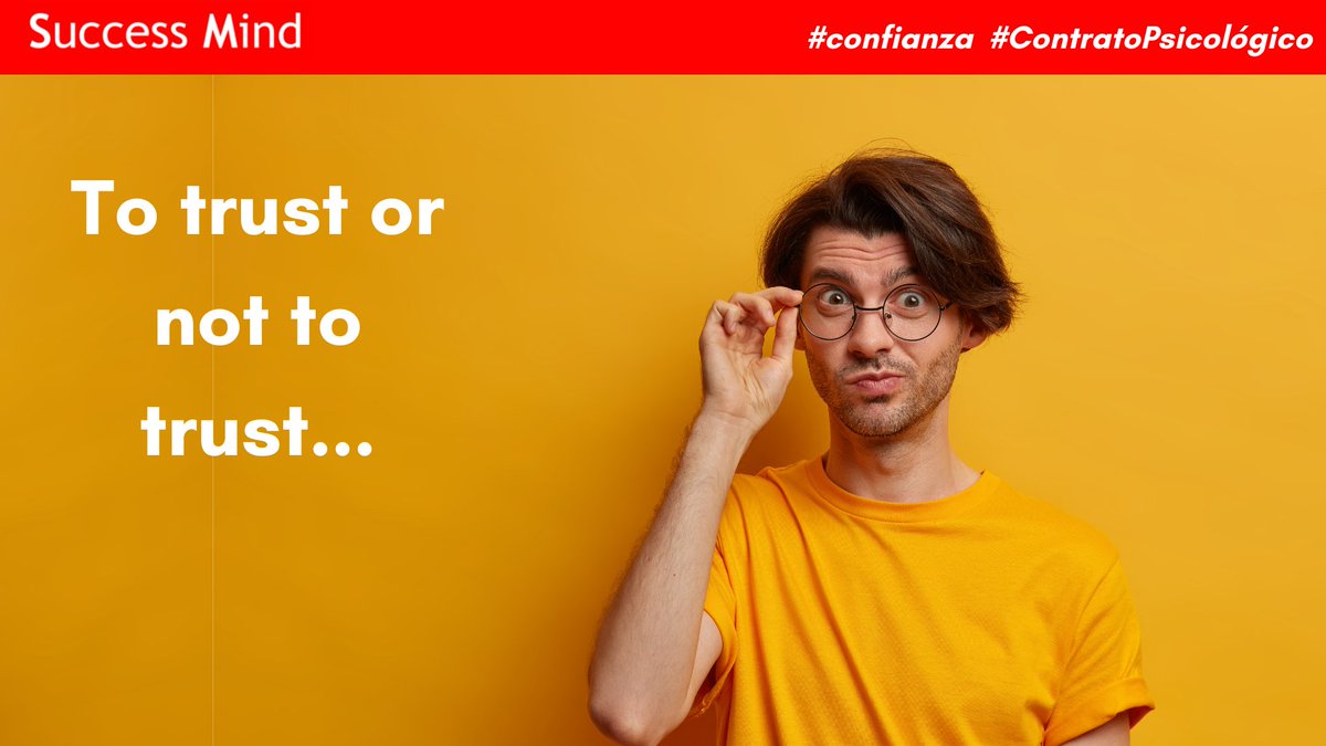 ¿Confiar o no confiar?

Nuevo post en LinkedIn sobre la relación que existe entre la #confianza, el #contratopsicológico y el #compromiso.

lnkd.in/dUbp64st

#successmindbyalbertvalero