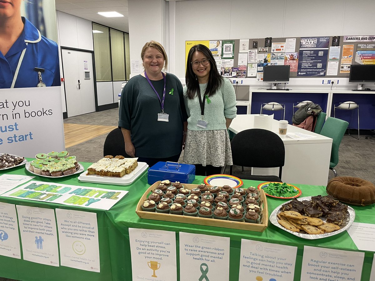 Cakes for sale in the Hawthorn undercroft now - to support World Mental Health Day.