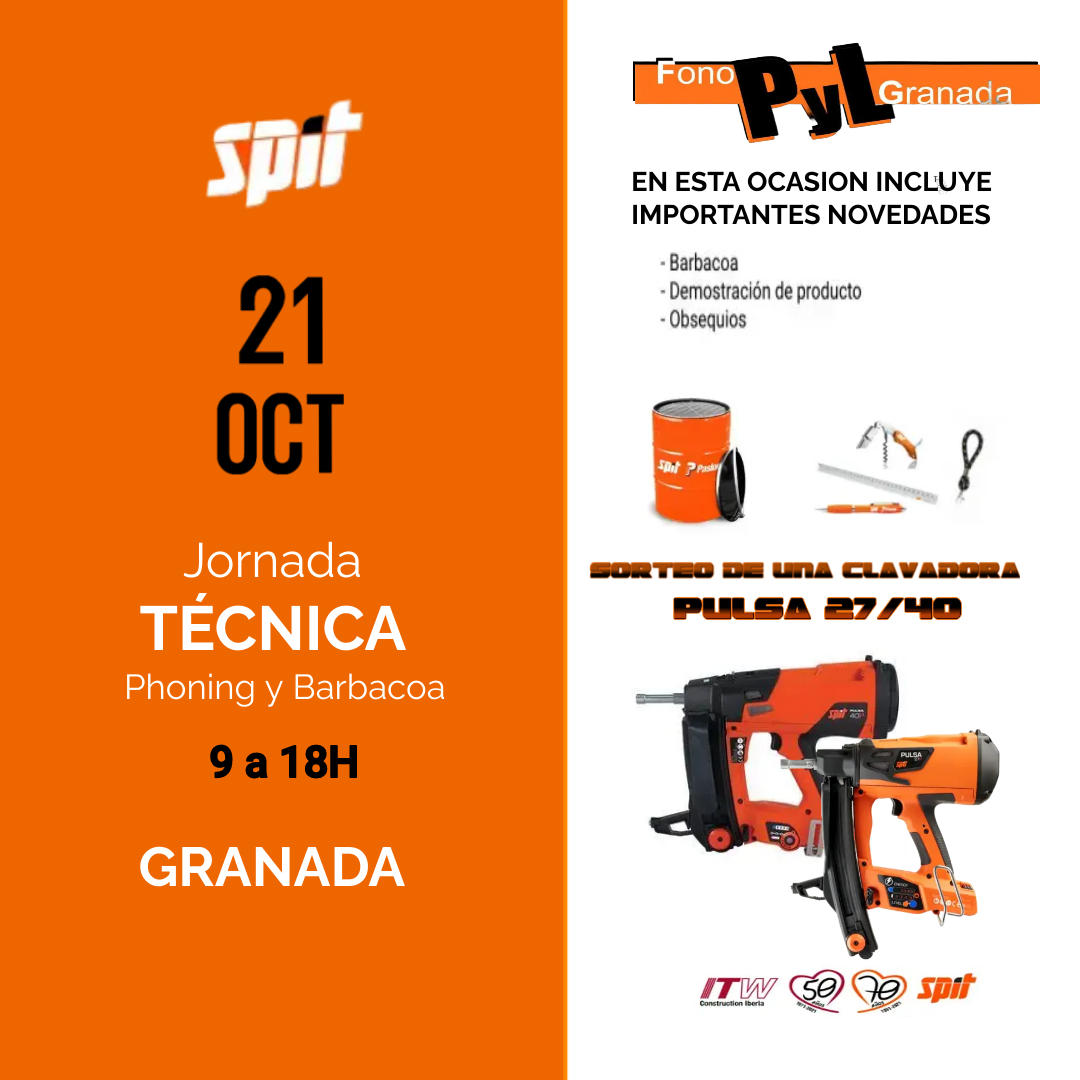 21 de Octubre Jornada Técnica (Phoning + Barbacoa) de 9:00 a 18:00 h en <a href="/fonopylgranada/">FONOPYLGRANADA</a>